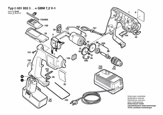 BOSCH GBM 7,2 V-1 - 0601932061