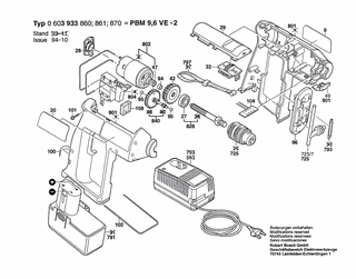 BOSCH PBM 9,6 VE-2 - 0603933861