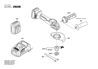 BOSCH GWS18V-45PC - 3601JG3C11