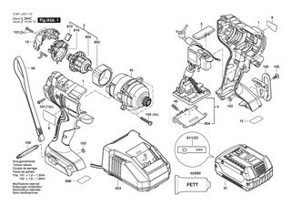 BOSCH GDR18V-1400 - 3601JG5110
