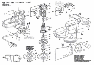 BOSCH PEX 125 AE - 0603283745