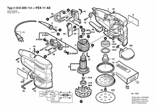 BOSCH PEX 11 AE - 0603309745