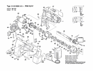 BOSCH PSB 9,6 V - 0603926045