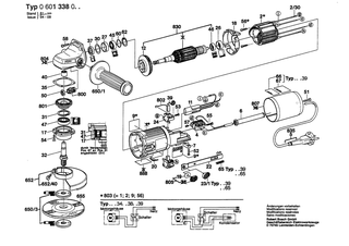 BOSCH ANGLE GRINDER - 0601338047