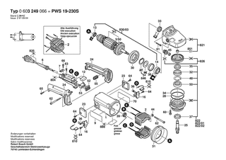 BOSCH PWS 19-230 - 0603249066