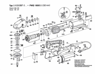 BOSCH PWS 1800 - 0603257048