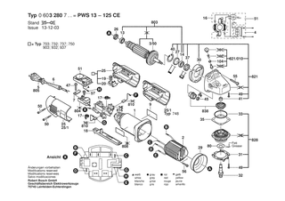 BOSCH PWS 13-125 CE - 0603280948