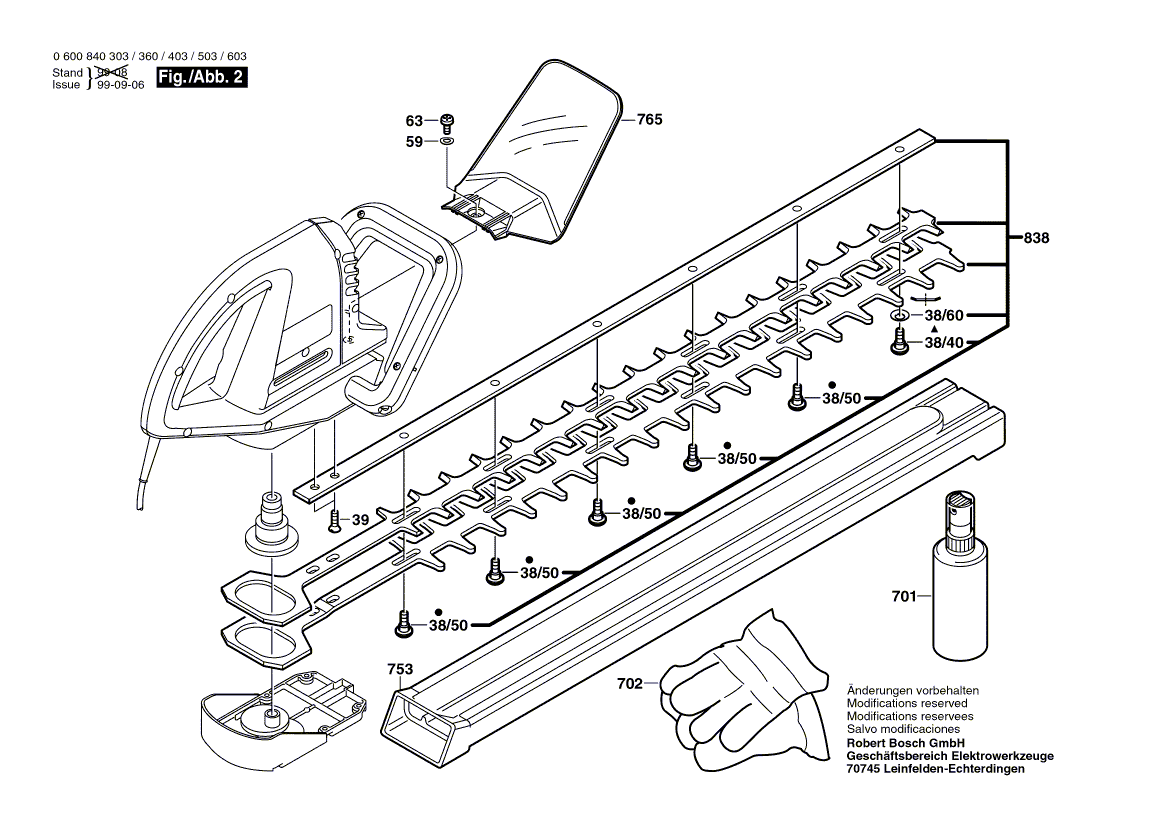 BOSCH AHS 70034 0600840637
