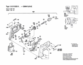 BOSCH GBM 9,6 VE - 0601920837