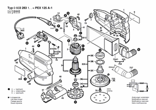 BOSCH PEX 125 A-1 - 0603283137