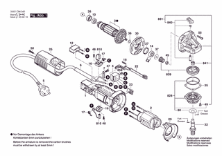 BOSCH GWS 750 - 3601C94042