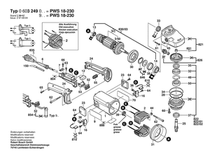 BOSCH PWS 18-230 J - 0603249965