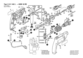 BOSCH GSB 16 RE - 0601140634