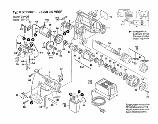 BOSCH GSB 9,6 VESP - 0601930334