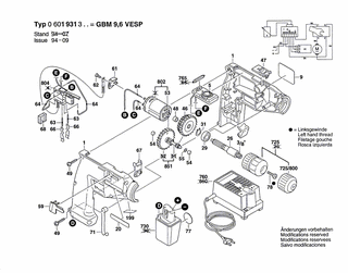 BOSCH GBM 9,6V VESP - 0601931334