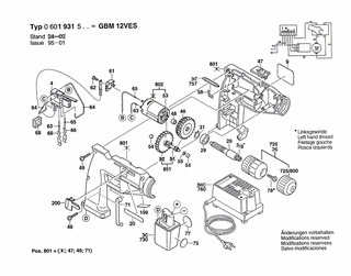BOSCH GBM 12 VES - 0601931534