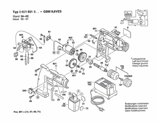 BOSCH GBM 9,6 VES - 0601931634