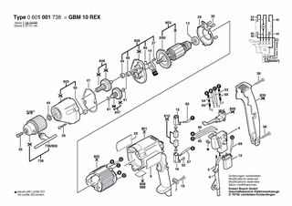 BOSCH GBM 10 REX - 0601001738