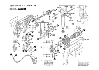 BOSCH GSB 16 RE C - 0601140765