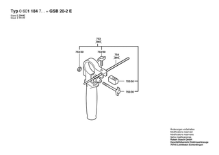 BOSCH GSB 20-2 E - 0601184738