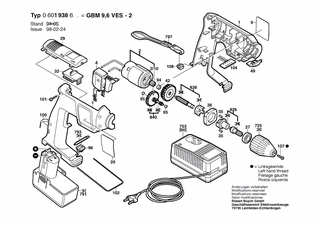 BOSCH GBM 9,6 VES-2 - 0601938683