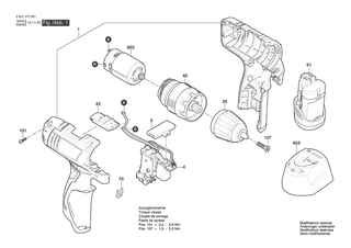 BOSCH GSB 120 - 3601JF3081