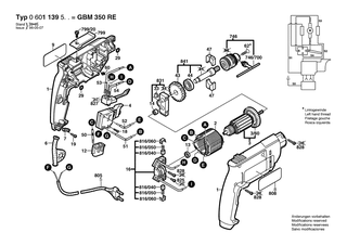 BOSCH GBM 350 RE - 0601139550