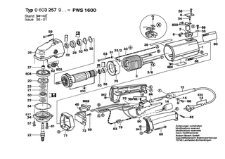 BOSCH PWS 1600 - 0603257950
