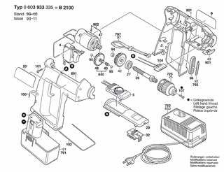 BOSCH B 2100 9,6 V - 0603933390