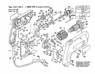 BOSCH GBM 1 RE - 0601136540