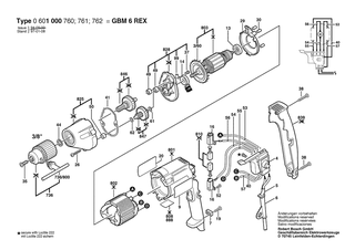 BOSCH GBM 6 REX - 0601000762