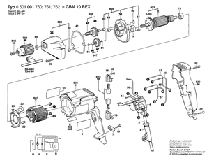 BOSCH GBM 10 REX - 0601001760