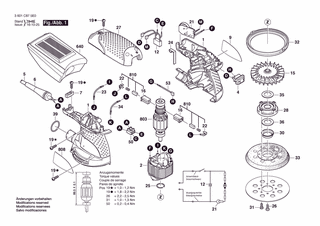 BOSCH GEX 125-1 AE - 3601C875H0