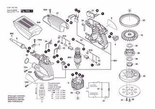 BOSCH GEX 125-1 A - 3601C870K0