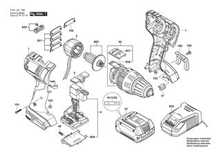 BOSCH GSB 18V-EC Car. Case - 3601JD71B0