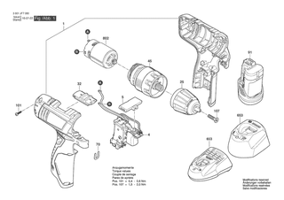 BOSCH GSR 120 - 3601JF70K0