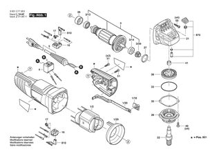 BOSCH GWS 850 - 3601C775N0