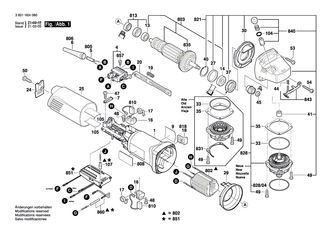 BOSCH GWS 14-125 CI - 3601H242F0