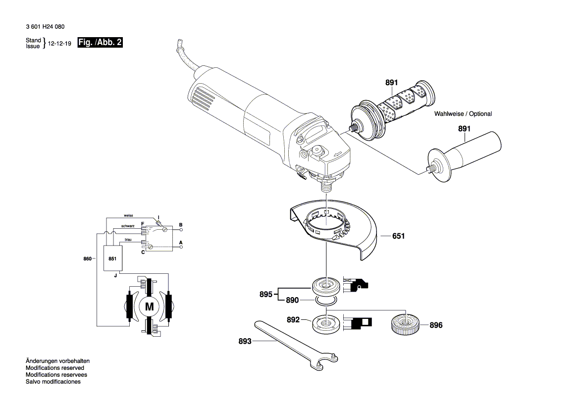 BOSCH GWS 14-125 CI - 3601H242F0