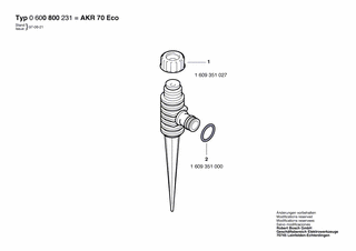 BOSCH AKR 70 ECO - 0600800231