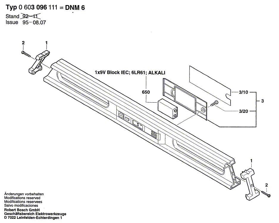 BOSCH DNM 6 - 0603096111