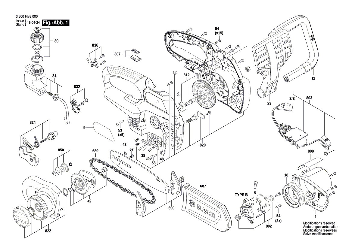BOSCH UniversalChain 18 - 3600HB8000