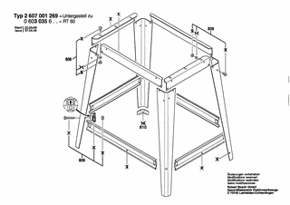 BOSCH Untergestell - 2607001269