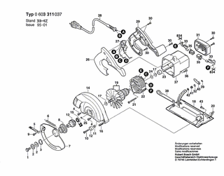 BOSCH PKS 7 1/4 - 0603311037