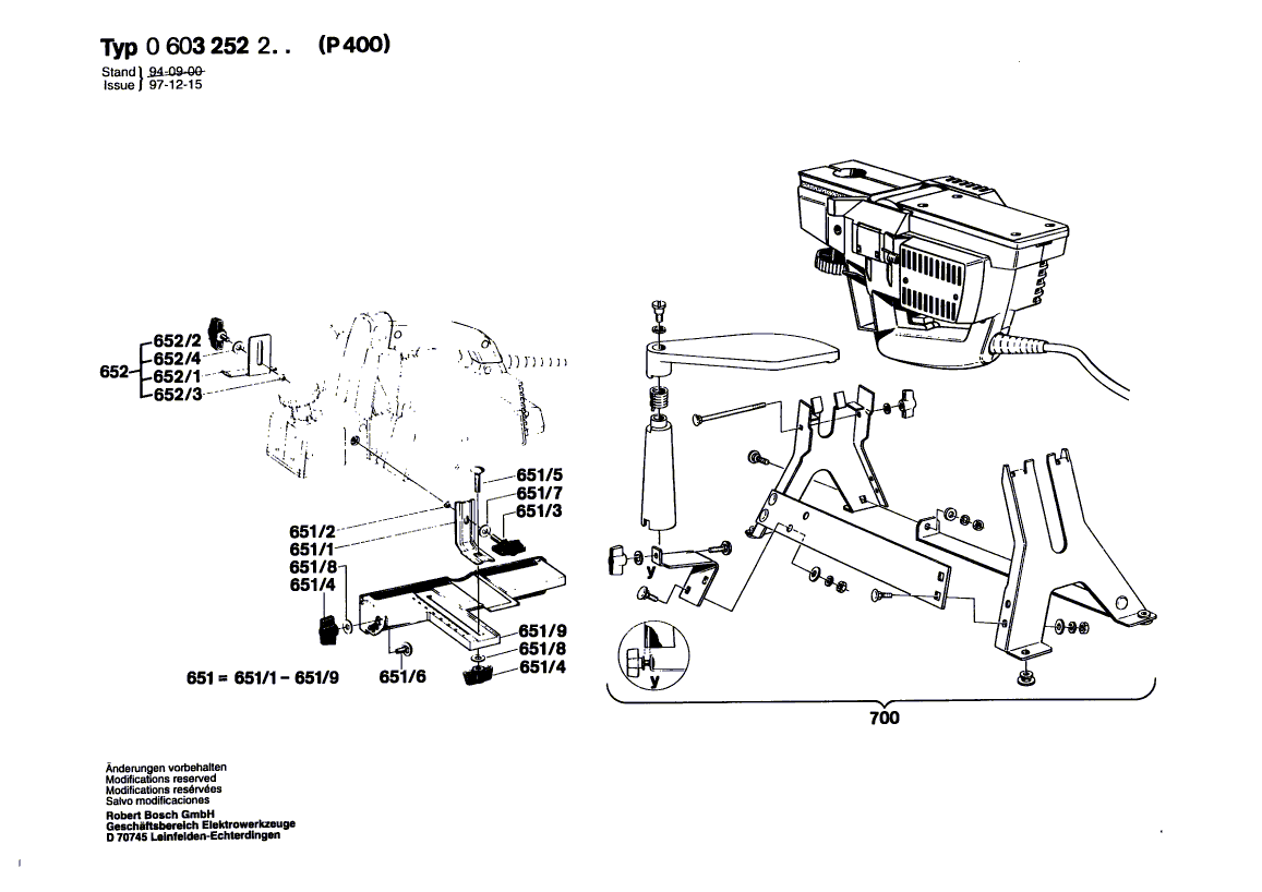 BOSCH P 400 - 0603252232