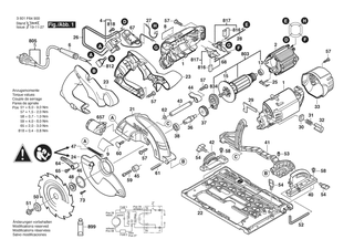BOSCH GKS 55 GCE bare - 3601F64930