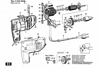 BOSCH Bohrmaschine - 0603240732