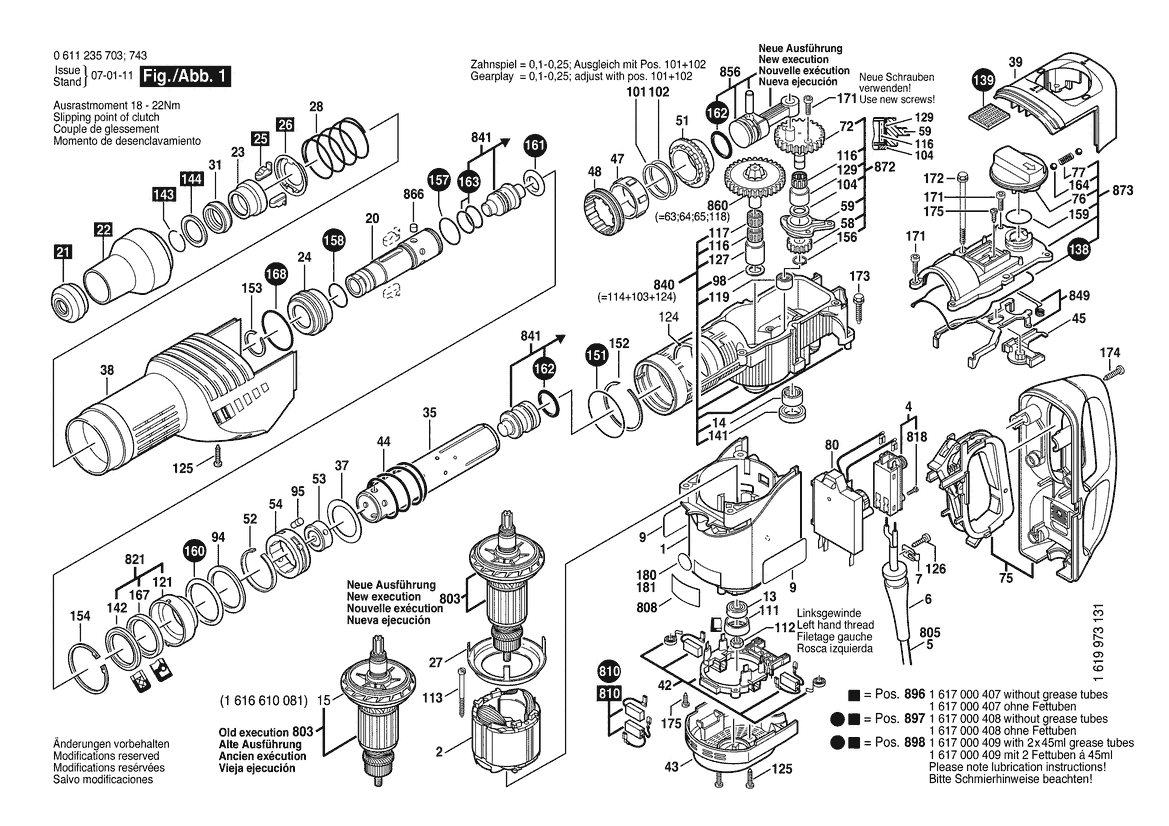 BOSCH GBH 7 DE - 0611235703