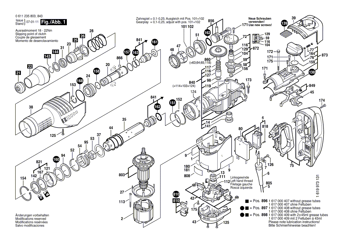 BOSCH GBH 7-45 DE - 0611235803