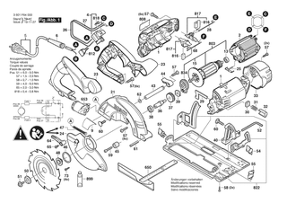 BOSCH GKS 55 BARE - 3601F64070